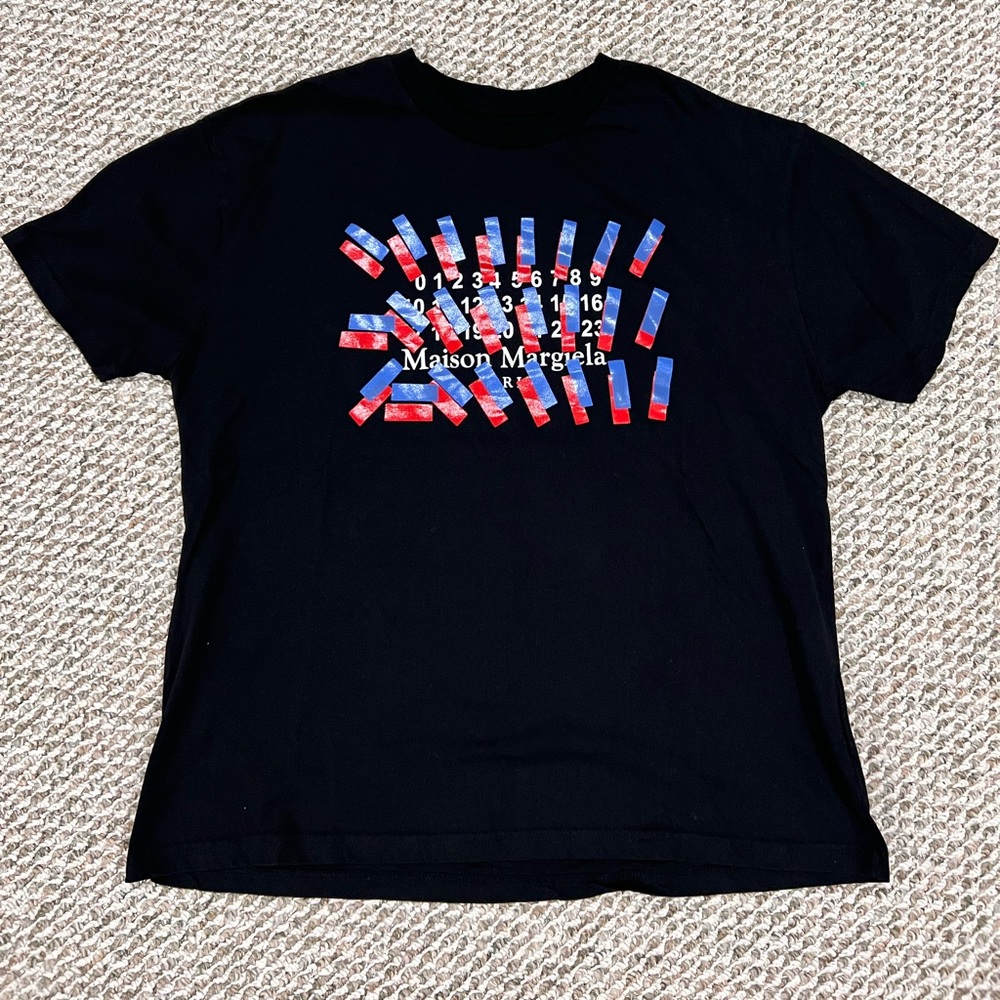 Maison Margiela XXL Black T-Shirt Made in Italy